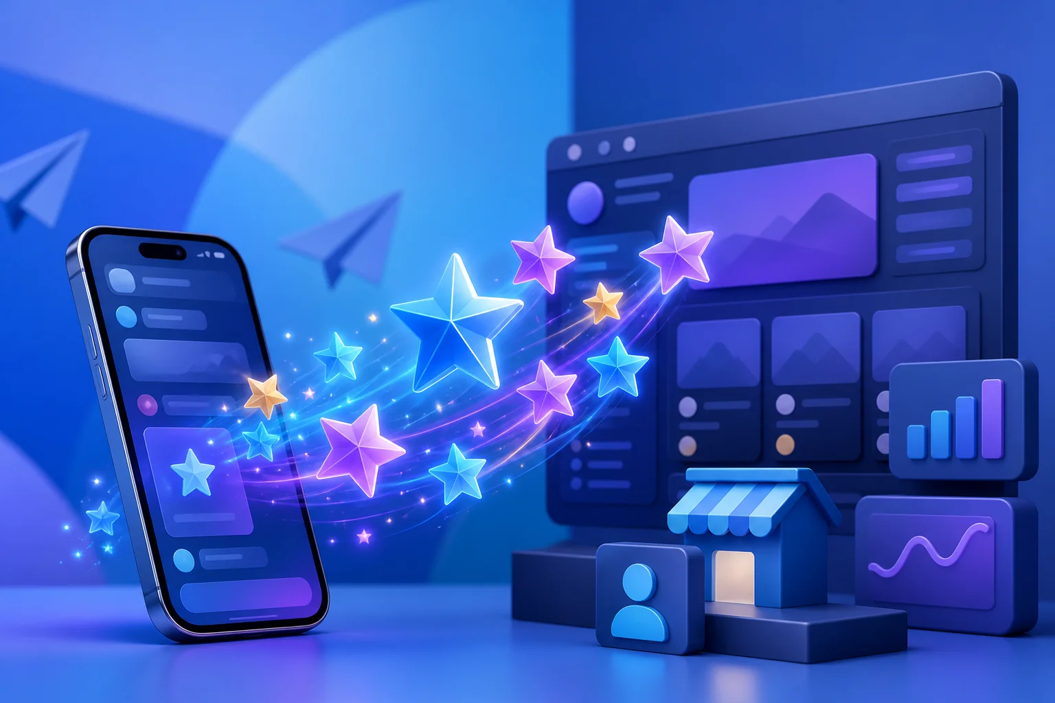 مدیریت حرفه‌ای یک کانال تلگرام روی موبایل و لپ‌تاپ